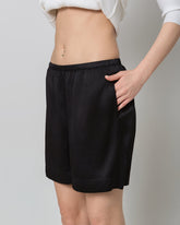 Short en Soie 100% avec Taille Élastiquée pour Femmes